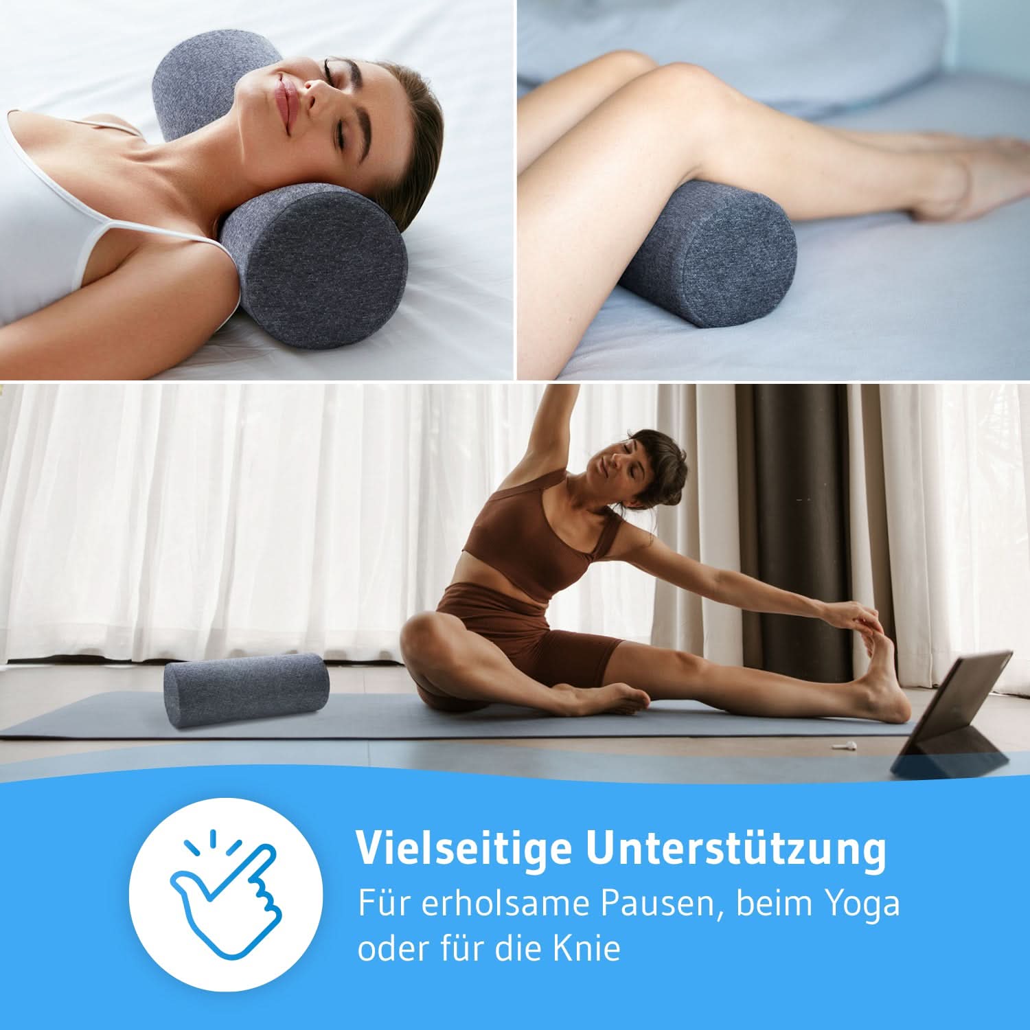 Viskoschaum Nackenrolle UniROLL groß - Third of Life