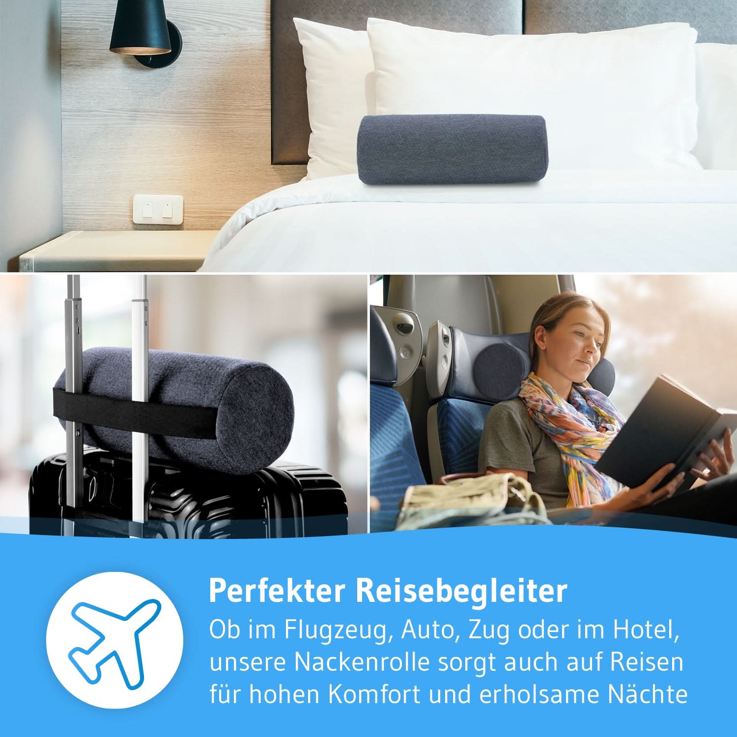 Viskoschaum Nackenrolle UniROLL groß - Third of Life