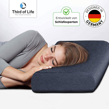 HADAR wave Nackensütz-Kopfkissen mit Nackenwelle, anpassbar   aus Visco Schaum - Third of Life