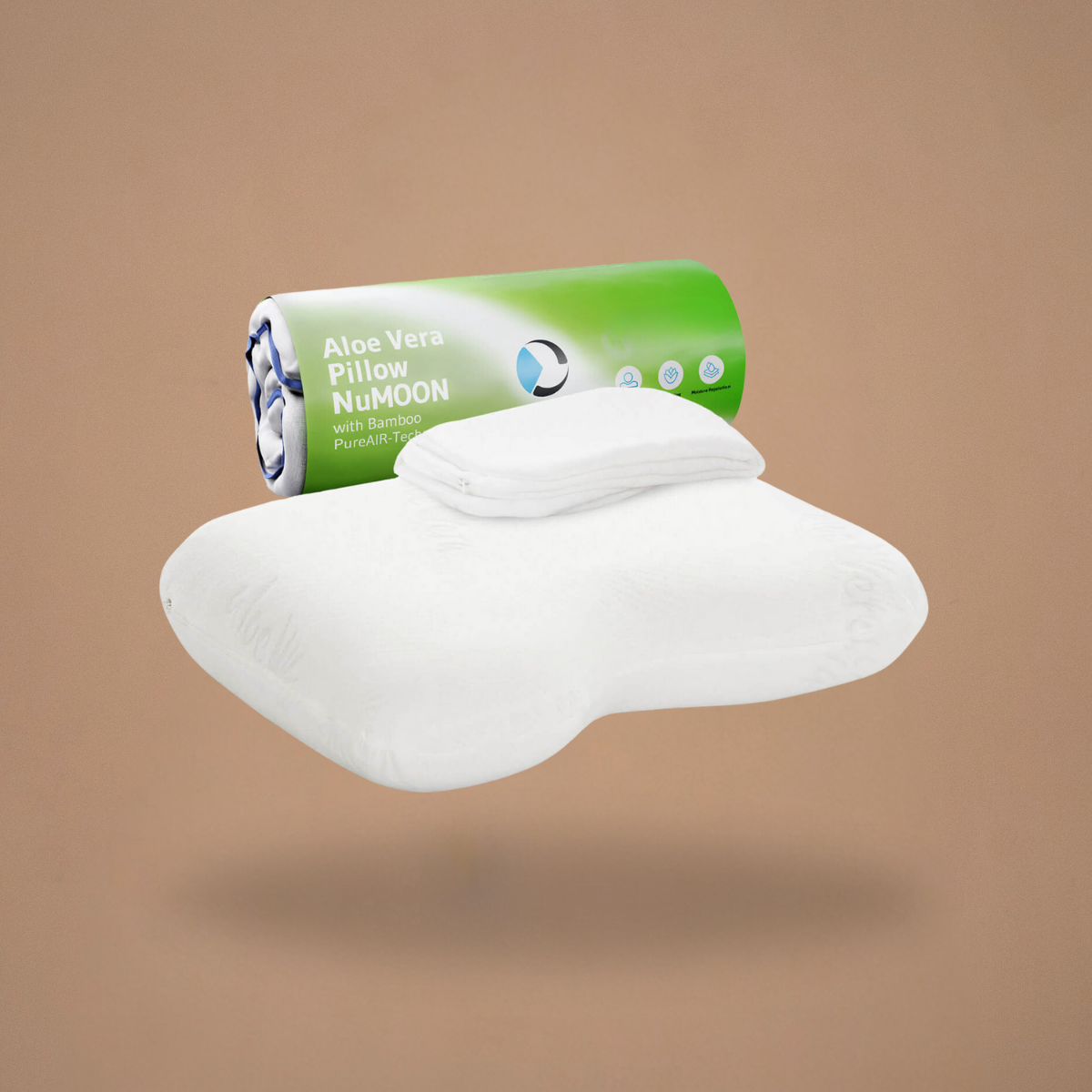 NuMOON Nackenstützkissen mit Bambus-Aktivkohle & Aloe Vera Bezug - Third of Life