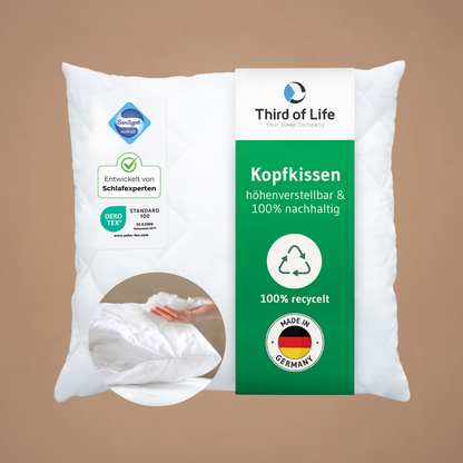 VERDA nachhaltiges Kopfkissen - Third of Life