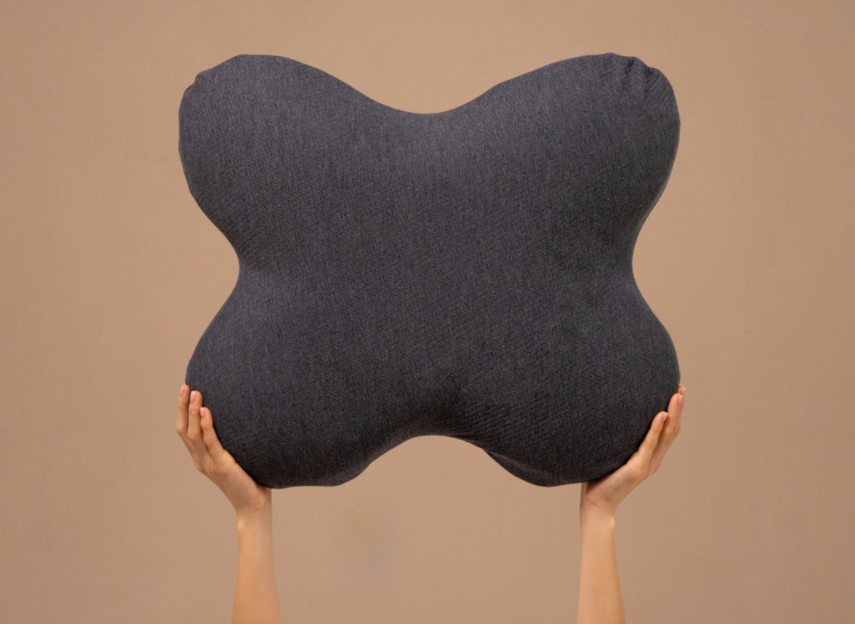 ACAMAR Seitenschläferkissen aus Visco Schaum, Schmetterlingsform mit thermoregulierendem Bezug - Third of Life